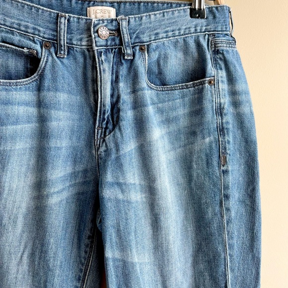 J.Crew 100% Cotton Distressed Blue Jeans - Picture 2 of 4